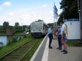 Umsetzen vor dem Start mit der Rurtalbahn